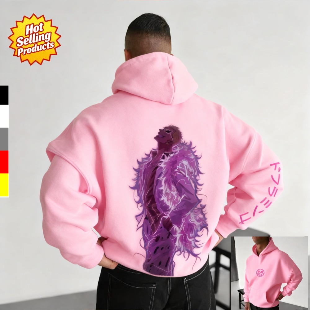 Y2K Winter Clothing - One Piece Hoodie Donquixote Doflamingo Neues