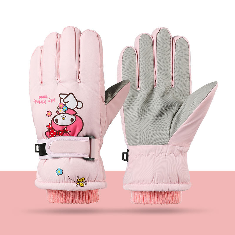 Waterproof Mitten Ski - Melody Kuromi Winter Kinder Fleece Handschuhe