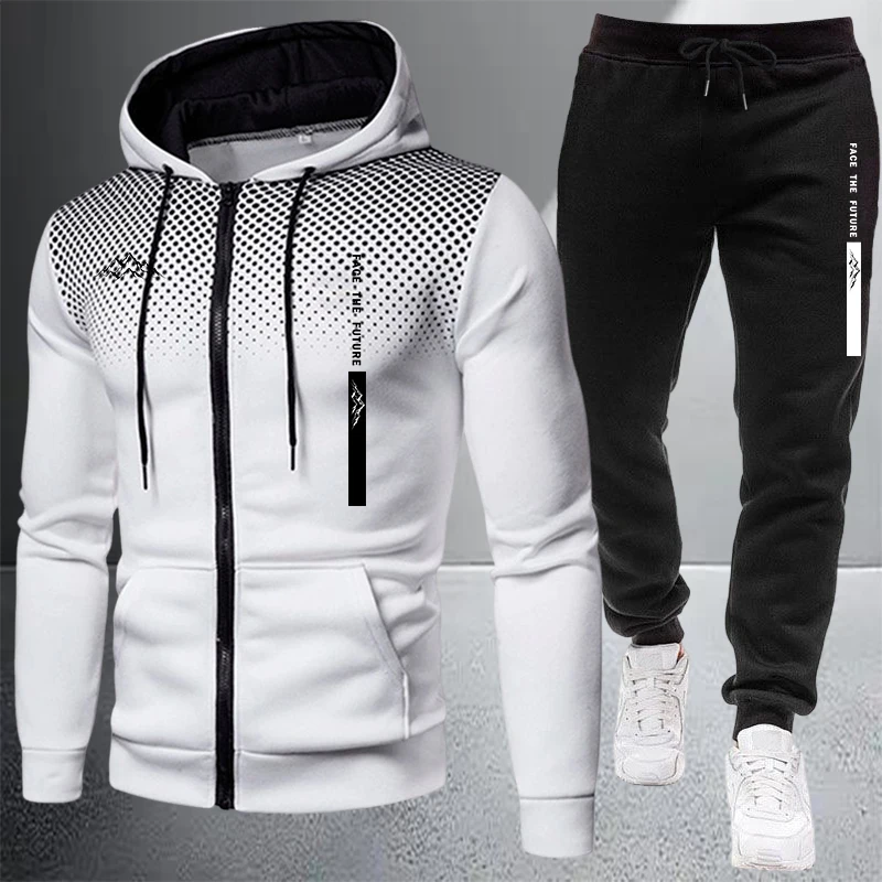 Winter Clothing Sale - Bestseller Herrenjacke Trainingsanzug Lässiger Kapuzenpullover mit