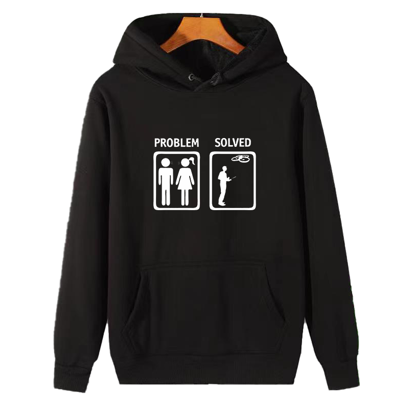 Winter Clothing Essentials For Men - Problemlösung Modische Grafik-Kapuzenpullover Winter-Essentials Hoodie Dicker