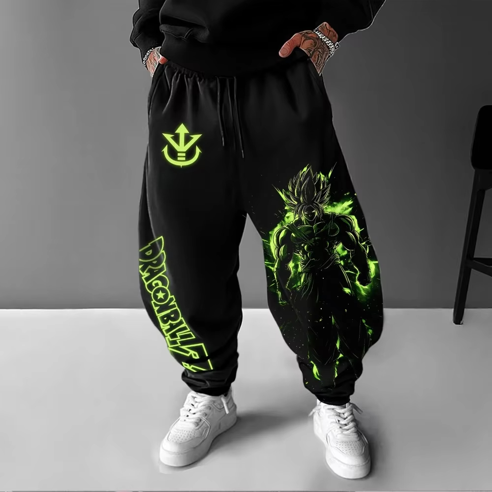 Y2K Winter Clothing - Dragon Ball Herren Hosen Sportswear Broly