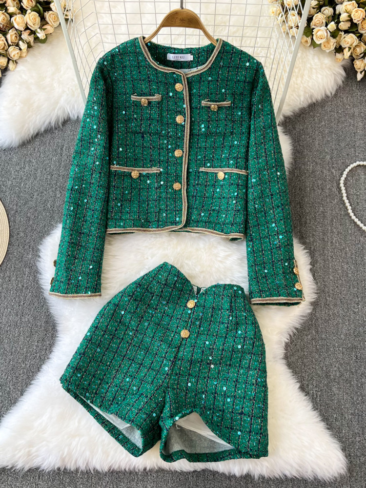 Y2K Winter Clothing - Herbst Winter Dame Zwei Stück Outfit