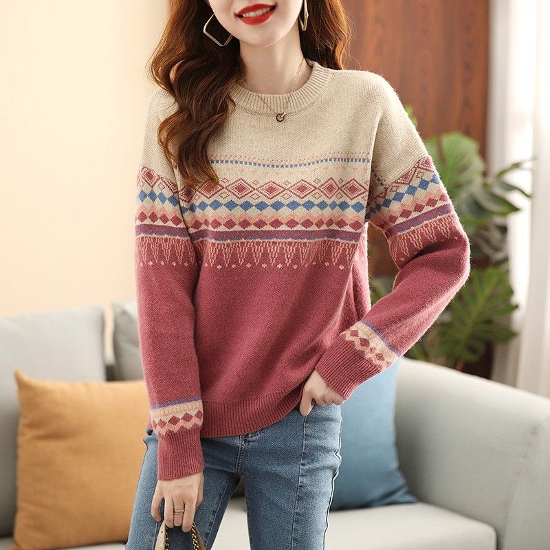 Winter Clothing Sale Women - Runde O Neck Damen Pullover Kleidung