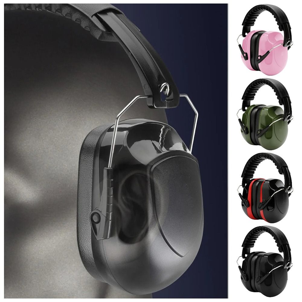 Ear Muff Foldable - SNR-34dB Verstellbarer Kopf-Ohrenschützer, Geräuschreduzierung, Gehörschutz, Anti-Lärm-Ohrenschützer,