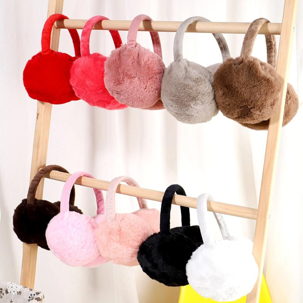 Ear Muff Foldable - Winter Ohren schützer flauschige Frauen Männer