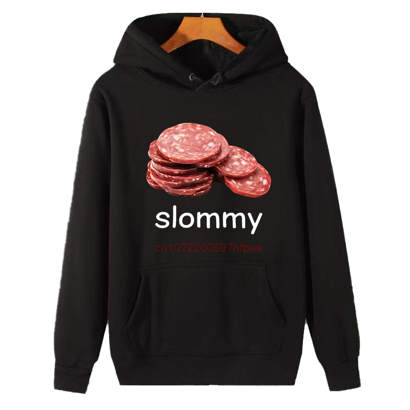 Winter Clothing Essentials For Men - Lustige Slommy Salami Meme Grafik-Kapuzenpullover, geeignet