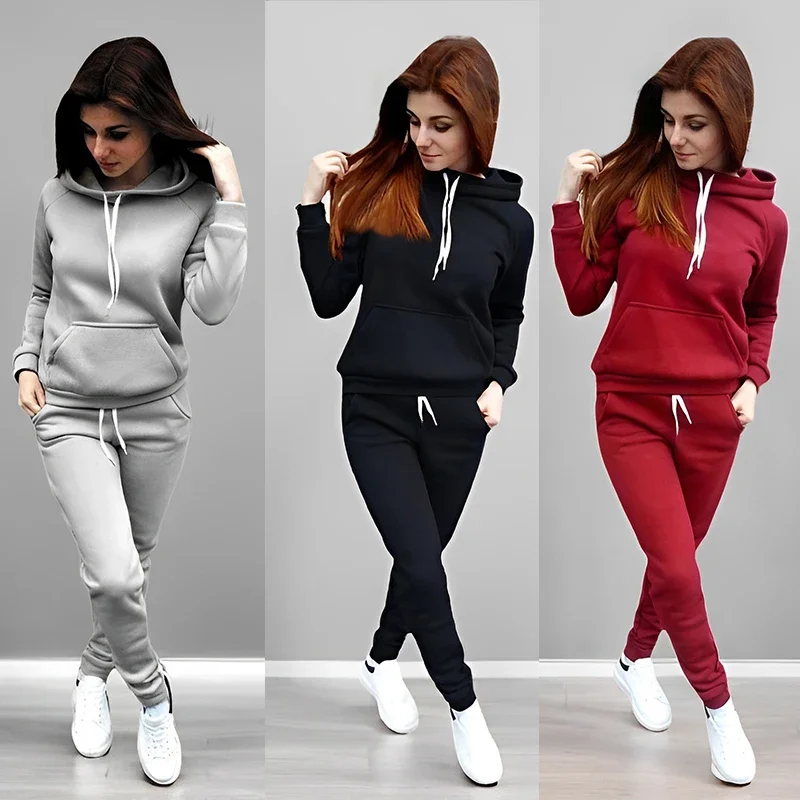 Winter Clothing Sale Women - 2026 Herbst-Winter Bestseller Damen Jogginganzug Hoodie