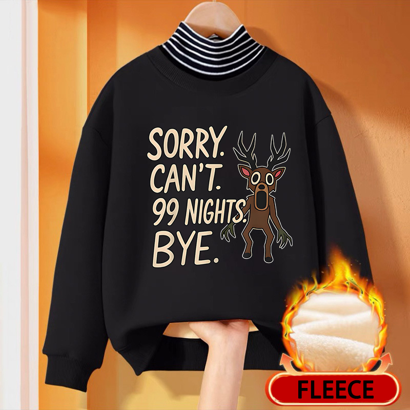 Winter Clothing Boys - 99. Nacht im Wald, Stehkragen-Sweatshirt für