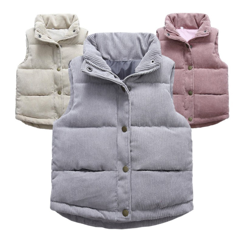 Winter Clothing Boys - Kinder Jungen Mädchen Cord westen verdicken