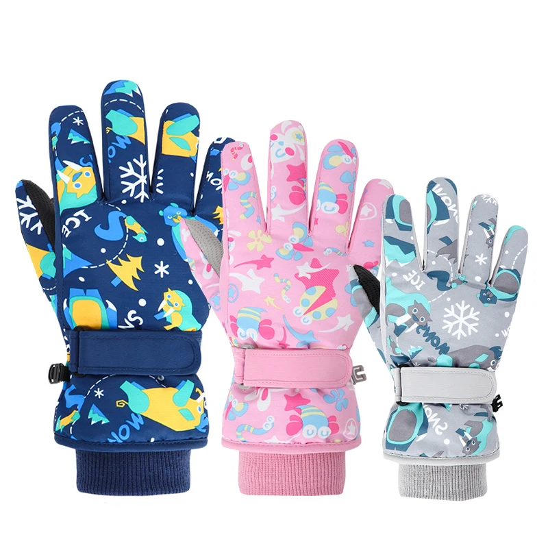 Waterproof Mitten Ski - Winter Kinder Ski Handschuhe Verdicken Wasserdichte