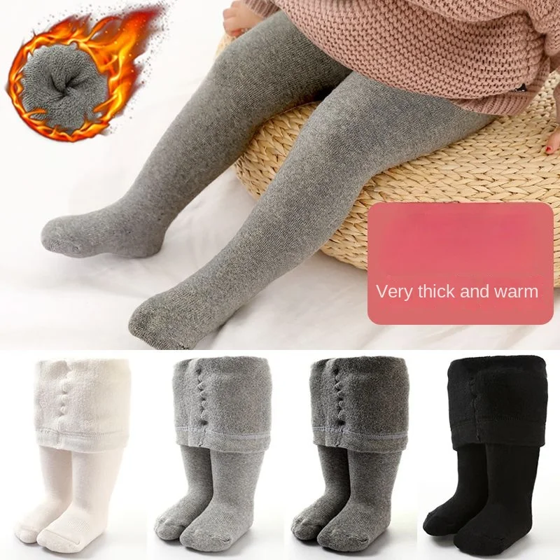 Winter Clothing Newborn - Baby Strumpfhosen Winter Herbst einfarbig weiche