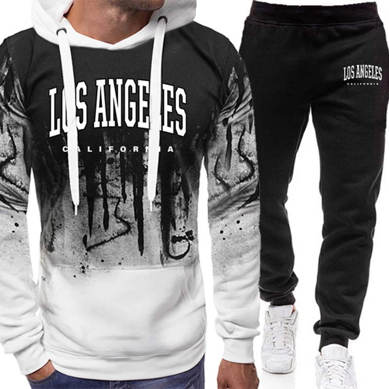 Winter Clothing Hoodie - Modischer Herren-Trainingsanzug mit Print, Lässiger Sweatshirt