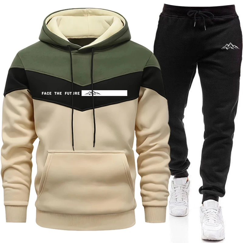 Winter Clothing For Men - Trainingsanzug für Herren, Modischer Lässiger Kapuzenpullover,