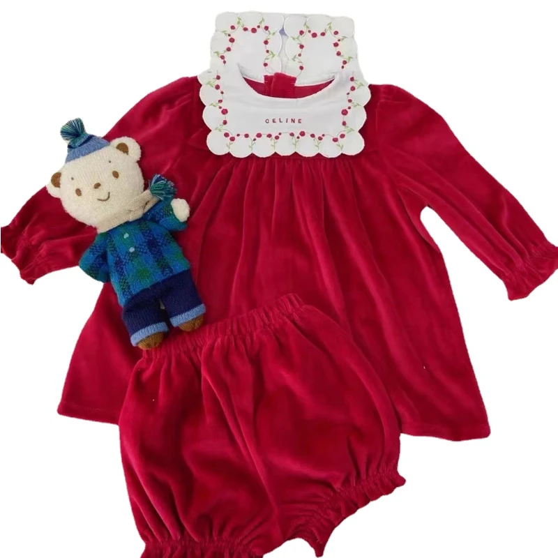 Winter Clothing In Spanish - Winter Spanisch Kinder Kleid Retro Samt