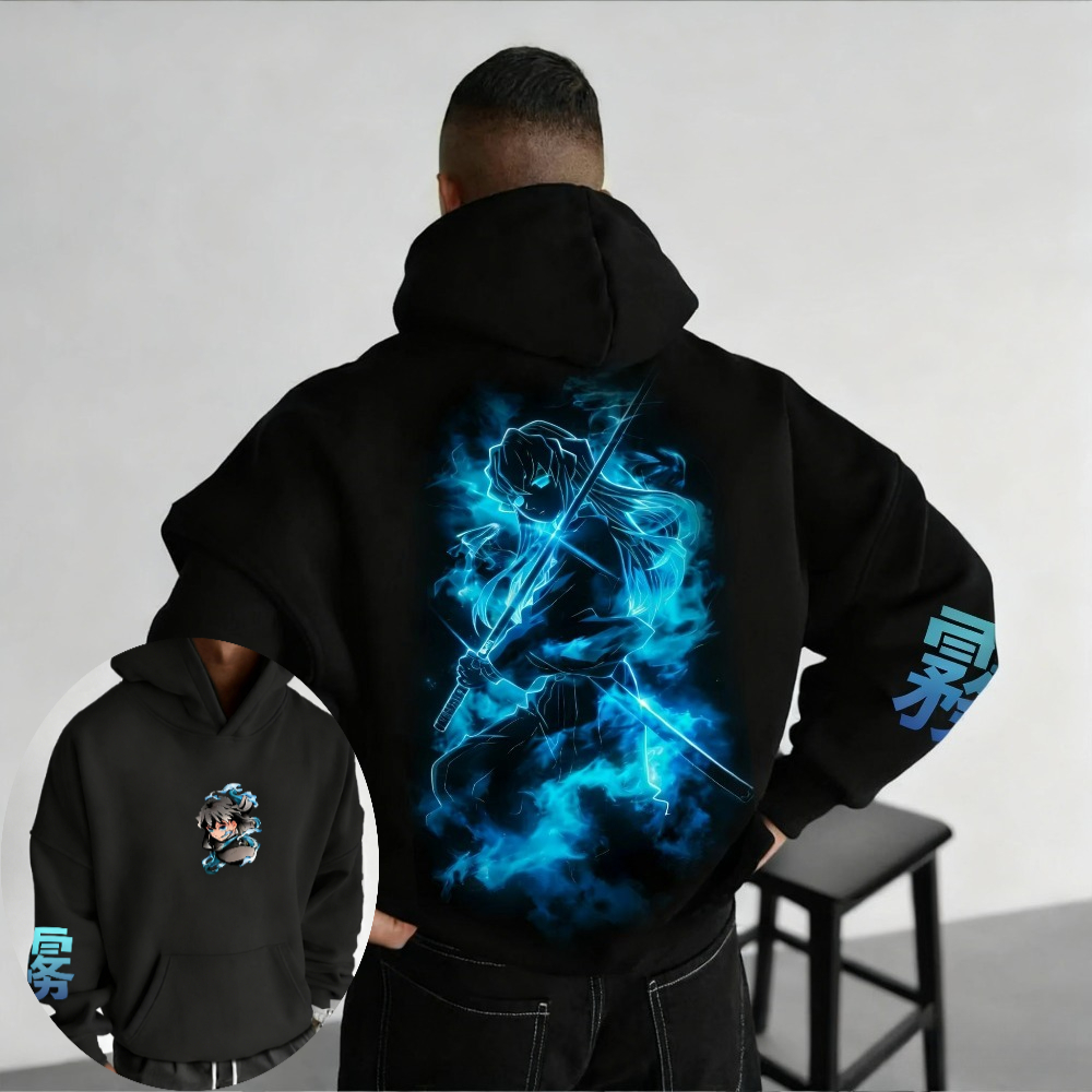 Winter Clothing Boys - Demon Slayer Herren Hoodie Sweatshirt Muichiro