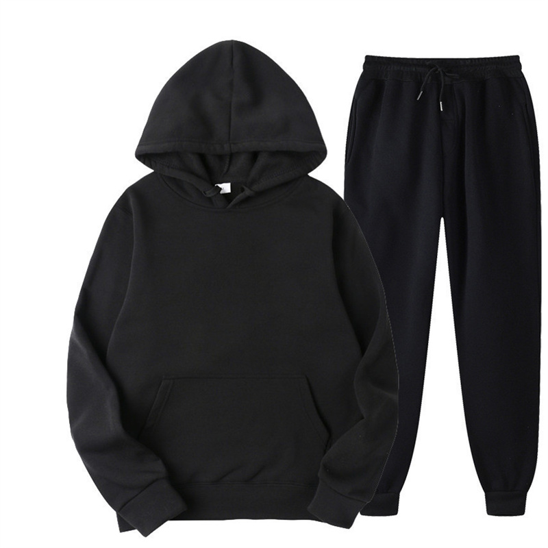Winter Clothing Hoodie - Herren-Kapuzenpullover, 2-teilig, Hoodie + Hose, Herren-Trainingsanzug,