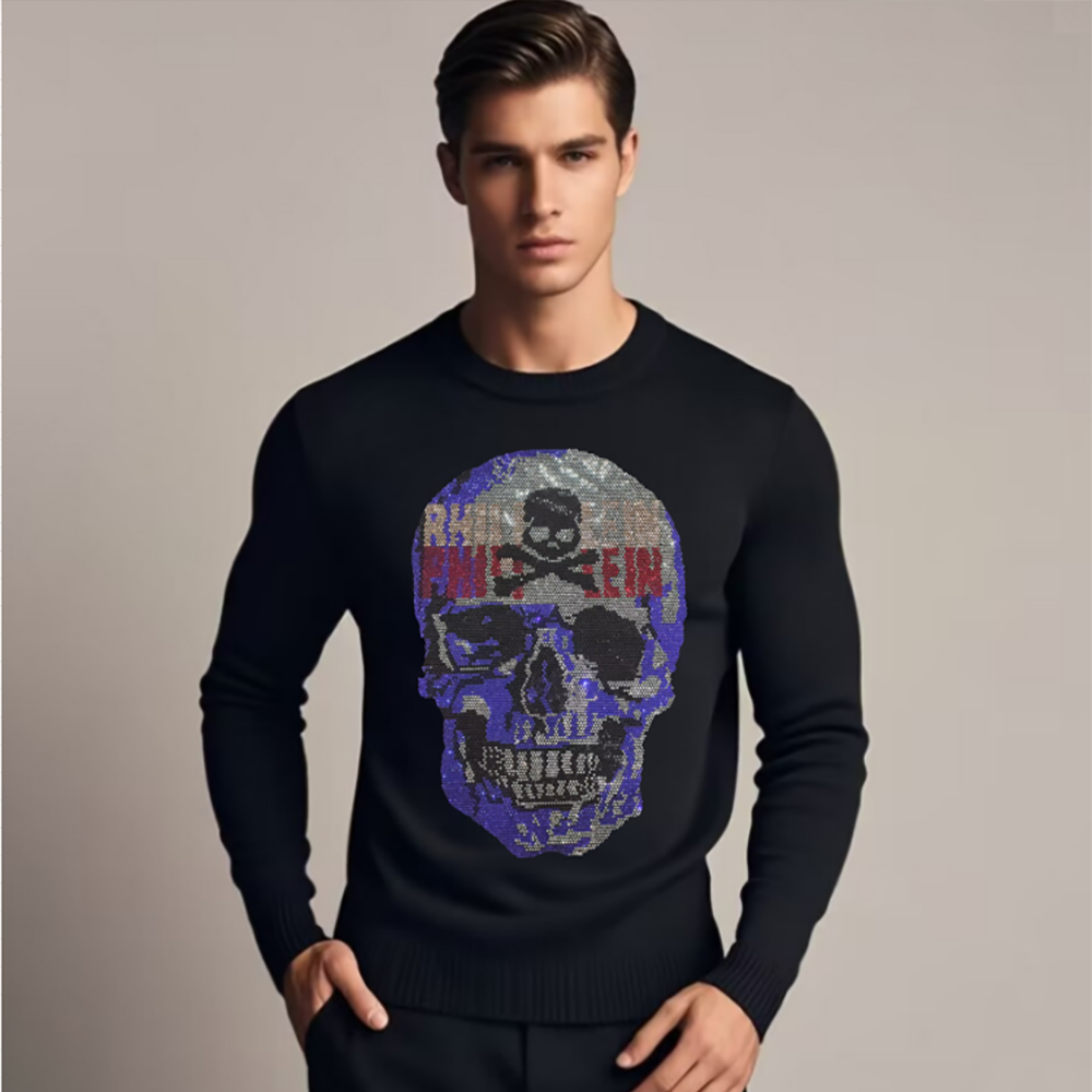 Männer Schädel Kopf Sweatershi – Winter Clothing English Bewertung und Preis