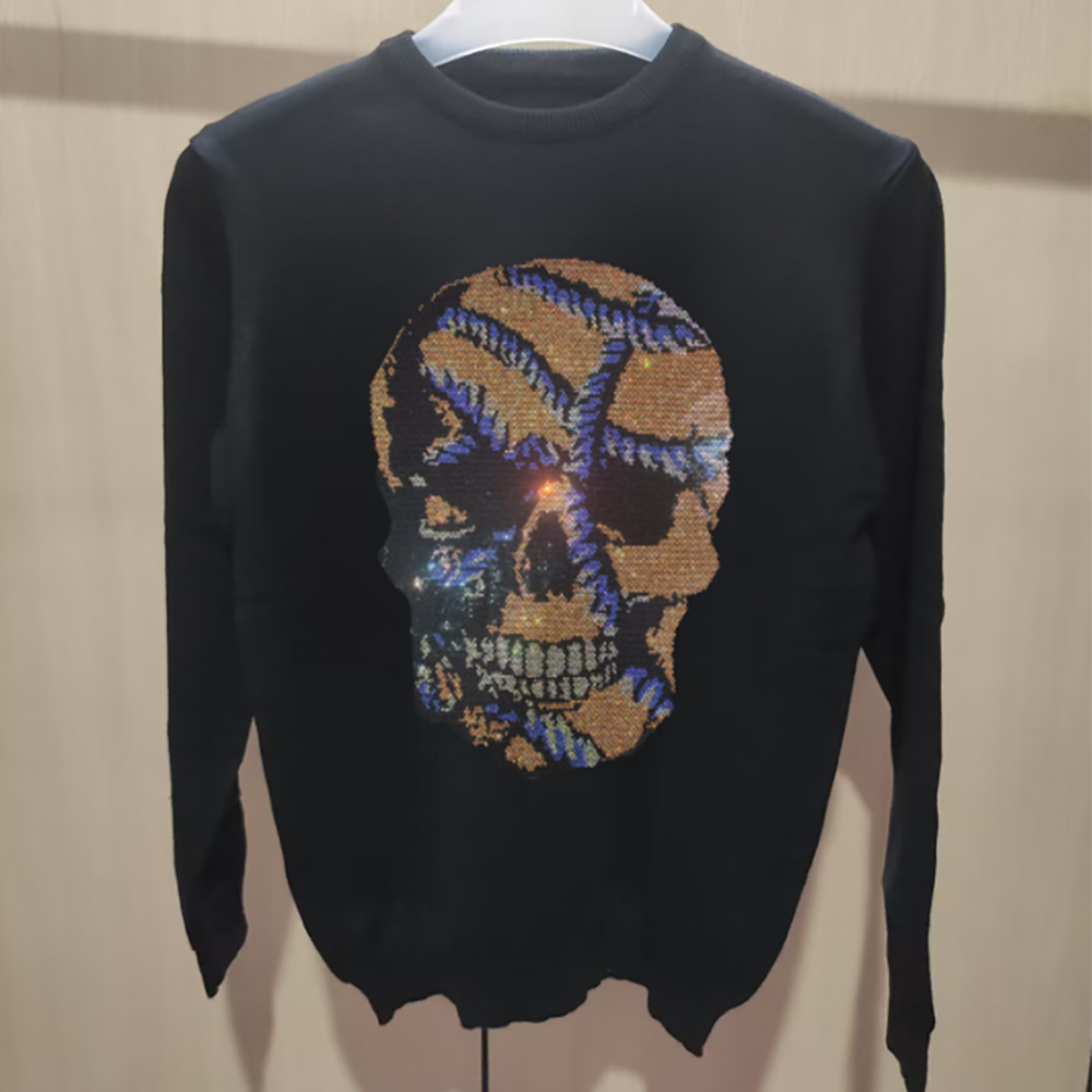 Männer Schädel Kopf Sweatershi – Winter Clothing English Bewertung und Preis