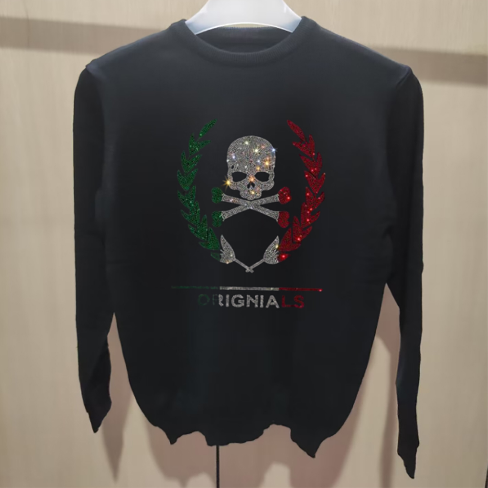 Männer Schädel Kopf Sweatershi – Winter Clothing English Bewertung und Preis