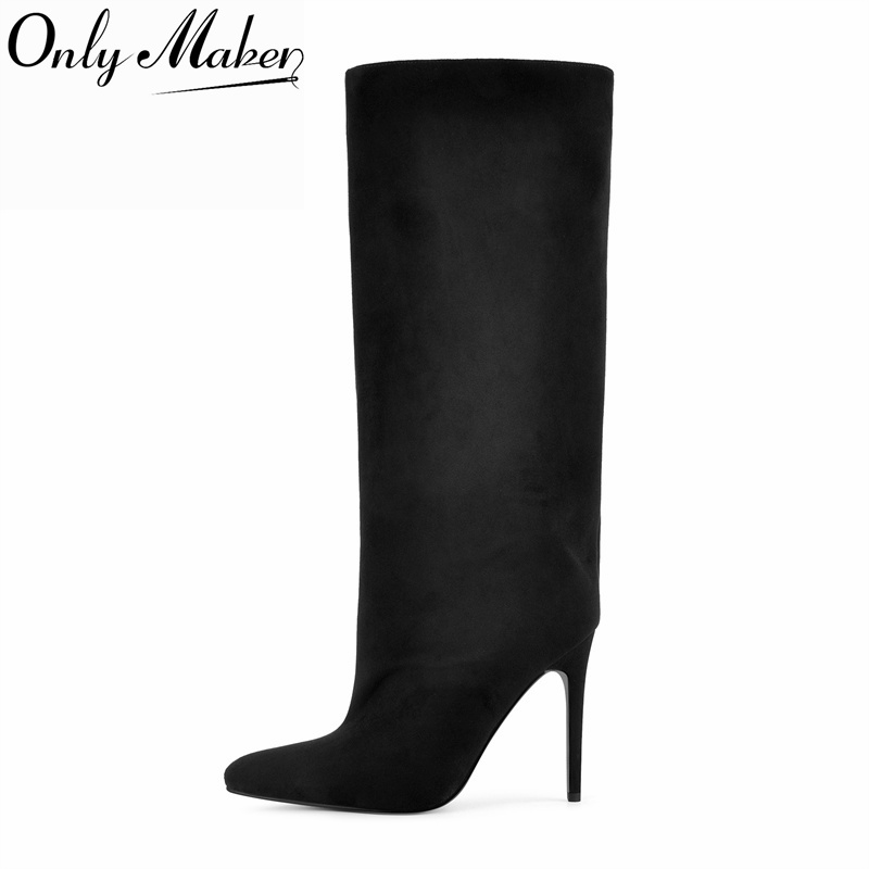Onlymaker Schwarze kniehohe St – Winter Clothing Ladies Bewertung und Preis