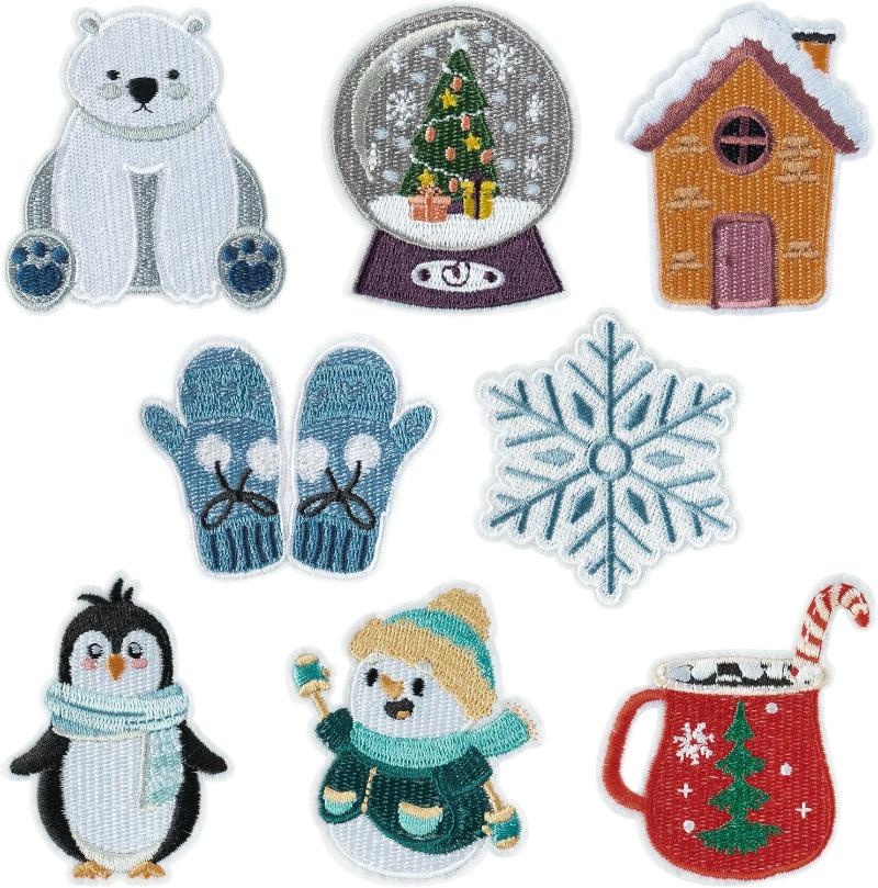 8 Stück Aufnäher zum Aufbügeln – Winter Clothing Pictures Bewertung und Preis