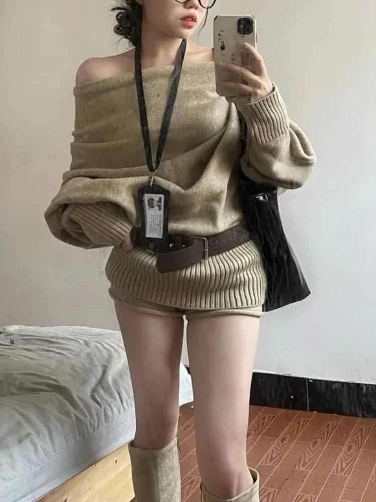Autumn Winter Korean Knit Outf – Y2K Winter Clothing Bewertung und Preis