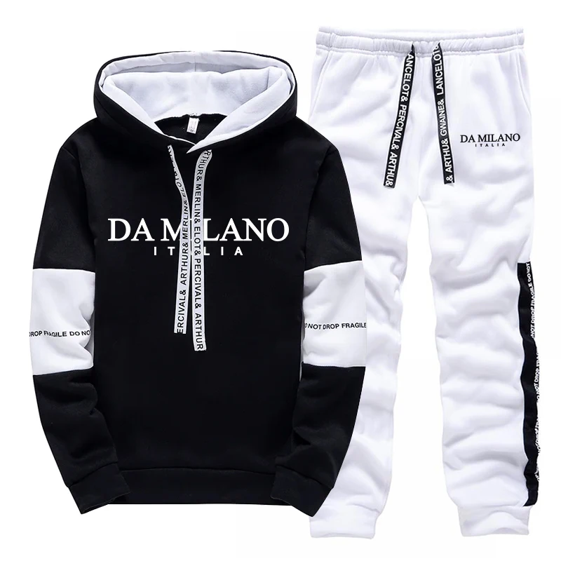 Schwarz-Weißer Herren-Training – Winter Clothing Hoodie Bewertung und Preis