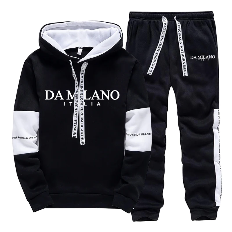 Schwarz-Weißer Herren-Training – Winter Clothing Hoodie Bewertung und Preis