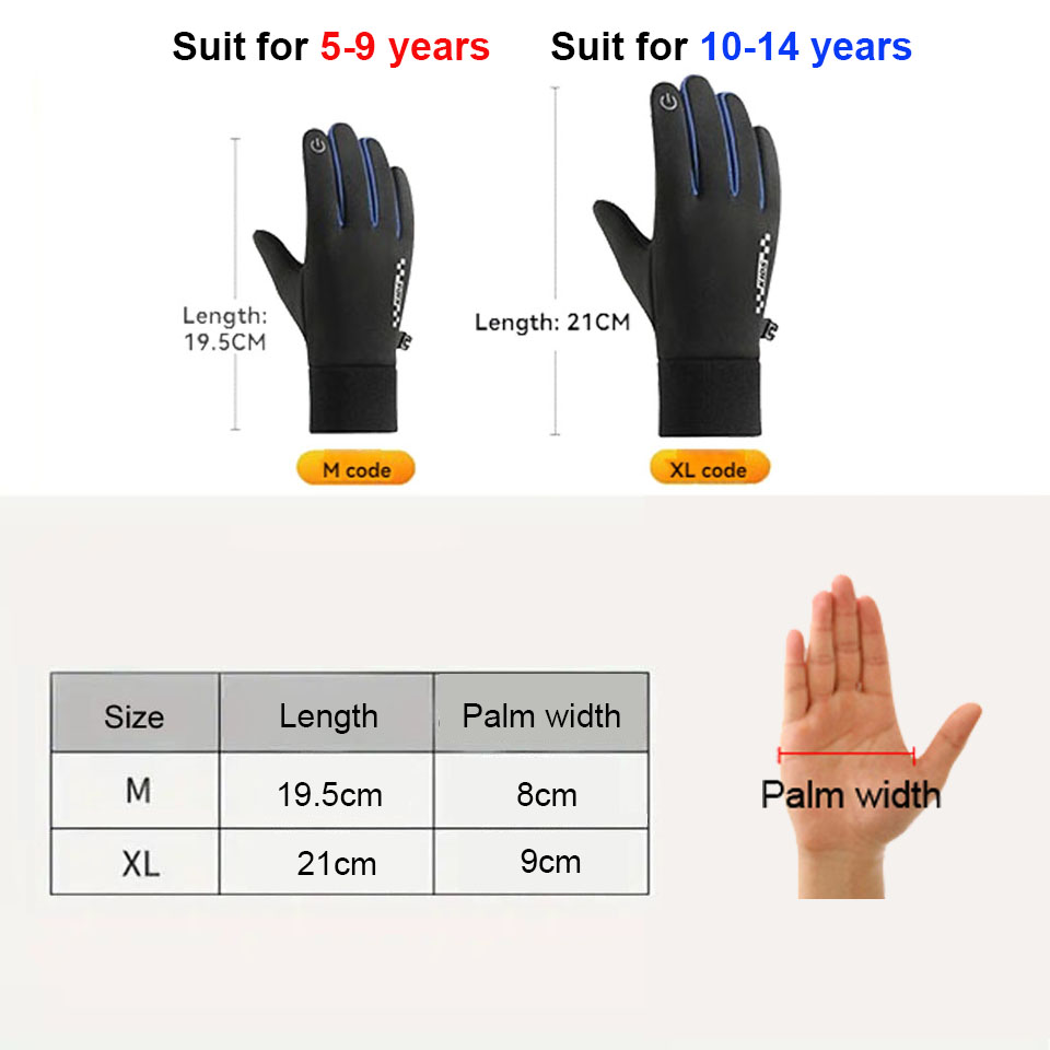 GTUBIKE Kinderhandschuhe Touch – Waterproof Mitten Ski Bewertung und Preis