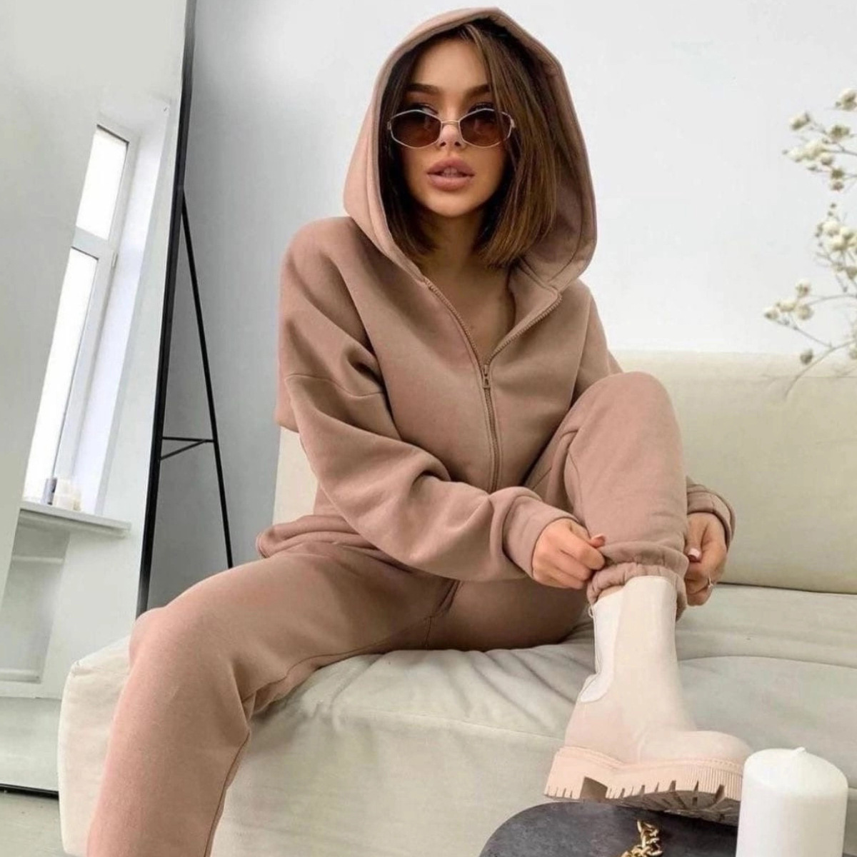 Reiß verschluss Kapuzen mantel – Winter Clothing Sale Bewertung und Preis